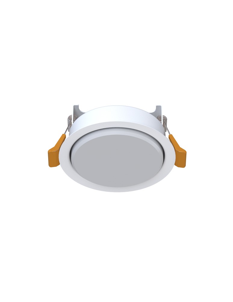 Round flush-mounted lamps - Nowodvorski UNO S Spot Concealed Max wattage 15 W only LED GX53 White 10840 - product kolory-swiatla.pl 1