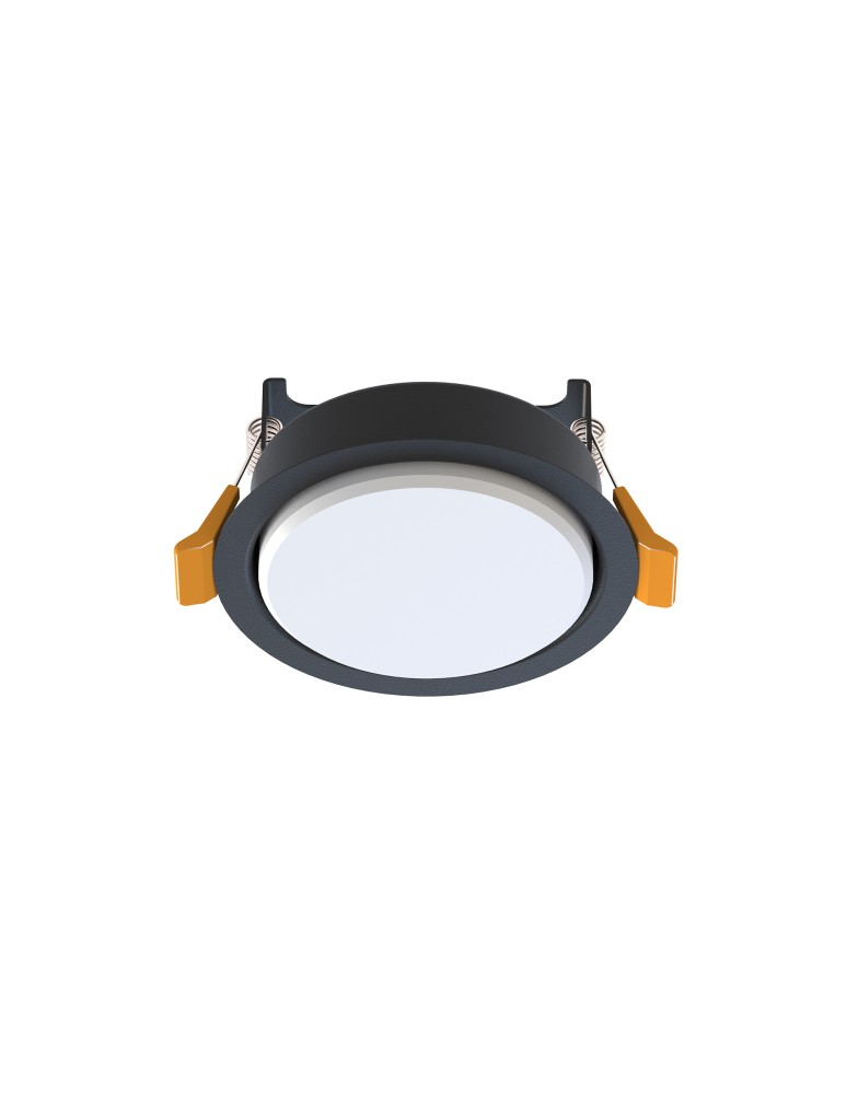 Round flush-mounted lamps - Nowodvorski UNO S Spot Concealed Max wattage 15 W only LED GX53 Black 10841 - product kolory-swiatla.pl 1