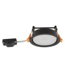 Round flush-mounted lamps - Nowodvorski UNO S Spot Concealed Max wattage 15 W only LED GX53 Black 10841 - product 5