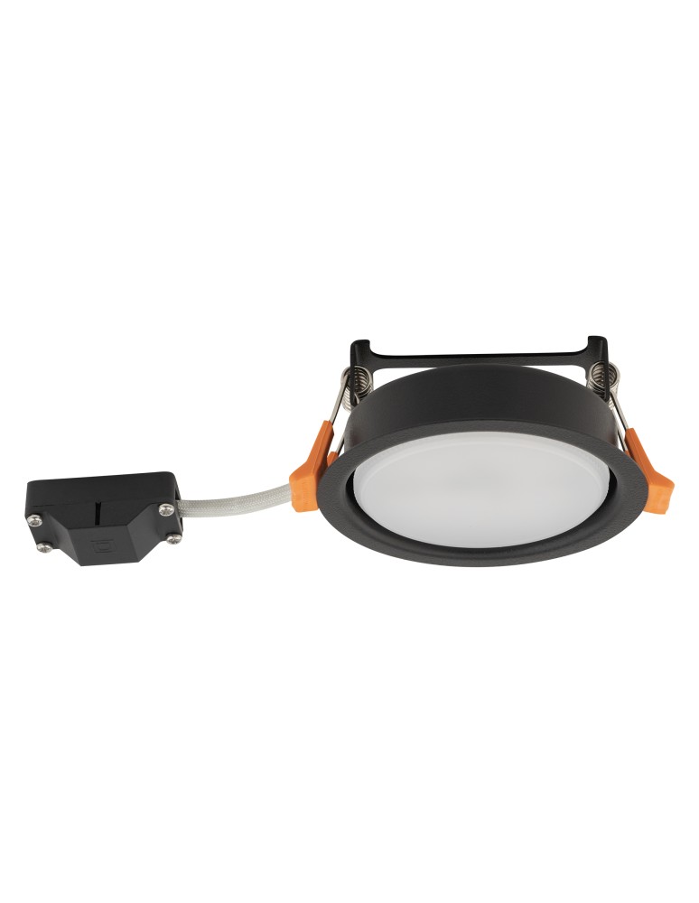Round flush-mounted lamps - Nowodvorski UNO S Spot Concealed Max wattage 15 W only LED GX53 Black 10841 - product kolory-swiatla.pl 5