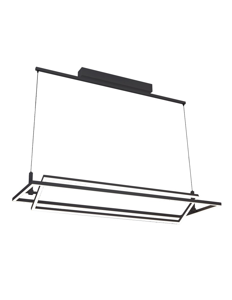 LED pendant lamps - Azzardo VIENA BLACK 1xLED Pendant Black AZ2849 - product kolory-swiatla.pl 1