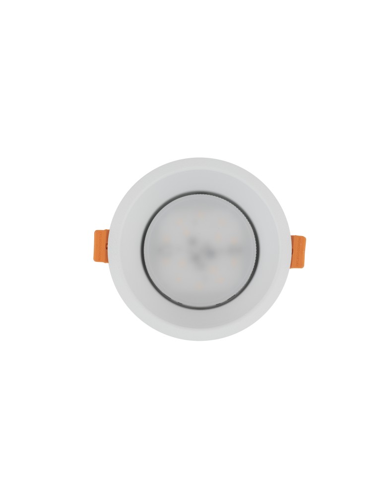 Round flush-mounted lamps - Nowodvorski UNO M Spot Concealed Max wattage 15 W only LED GX53 White 10842 - product kolory-swiatla.pl 3