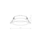 Round flush-mounted lamps - Nowodvorski UNO M Spot Concealed Max wattage 15 W only LED GX53 White 10842 - product 5