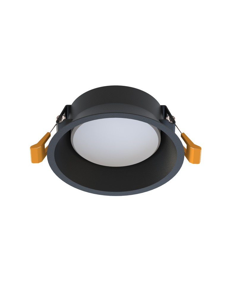 Round flush-mounted lamps - Nowodvorski UNO M Spot Concealed Max wattage 15 W only LED GX53 Black 10843 - product kolory-swiatla.pl 1