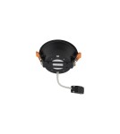 Round flush-mounted lamps - Nowodvorski UNO M Spot Concealed Max wattage 15 W only LED GX53 Black 10843 - product 4