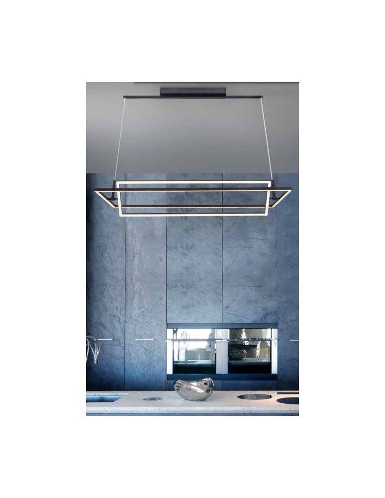 LED pendant lamps - Azzardo VIENA BLACK 1xLED Pendant Black AZ2849 - product kolory-swiatla.pl 2