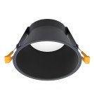 Round flush-mounted lamps - Nowodvorski UNO L Flush Mounted Spot Max wattage 15 W only LED GX53 Black 10845 - product 1