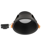 Round flush-mounted lamps - Nowodvorski UNO L Flush Mounted Spot Max wattage 15 W only LED GX53 Black 10845 - product 4