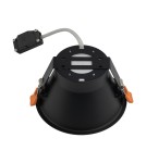 Round flush-mounted lamps - Nowodvorski UNO L Flush Mounted Spot Max wattage 15 W only LED GX53 Black 10845 - product 5