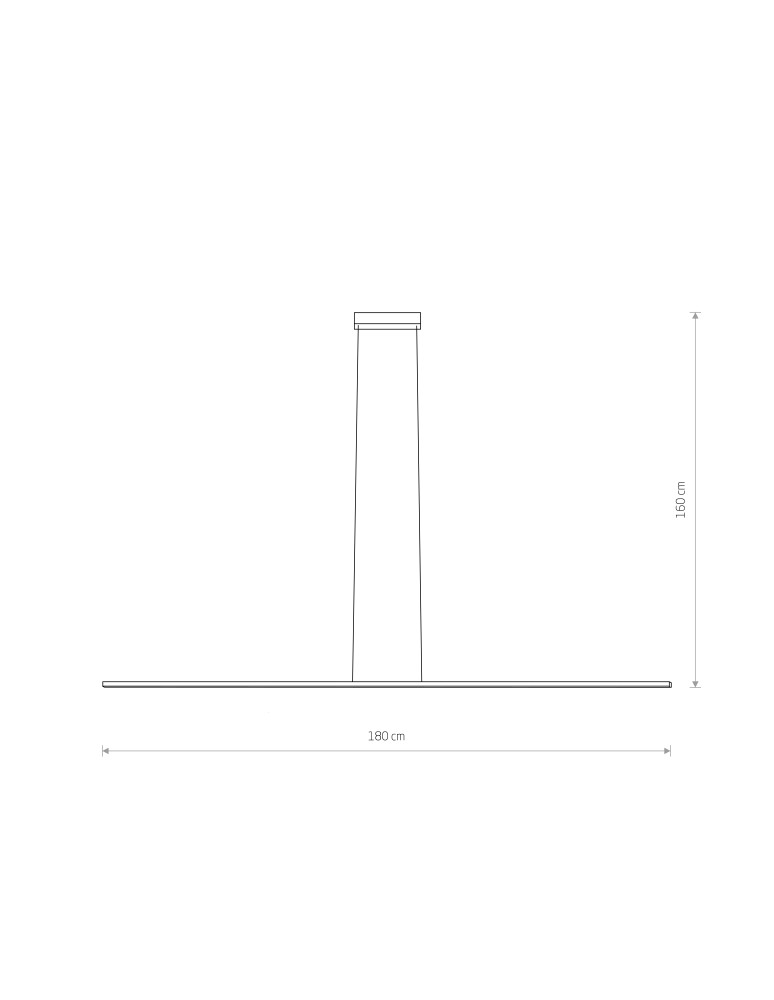 Pendant lamps over the island - Nowodvorski BAR LED L Ceiling Pendant Max power 27W LED 4000K Black 10850 - product kolory-swiatla.pl 3