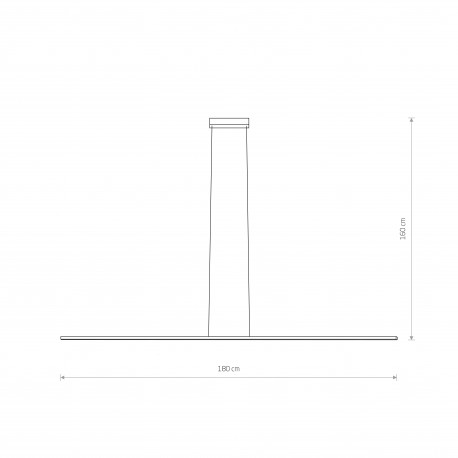 Nowodvorski BAR LED L Sufitowa Wisząca Max moc 27W LED 4000K Czarny 10850