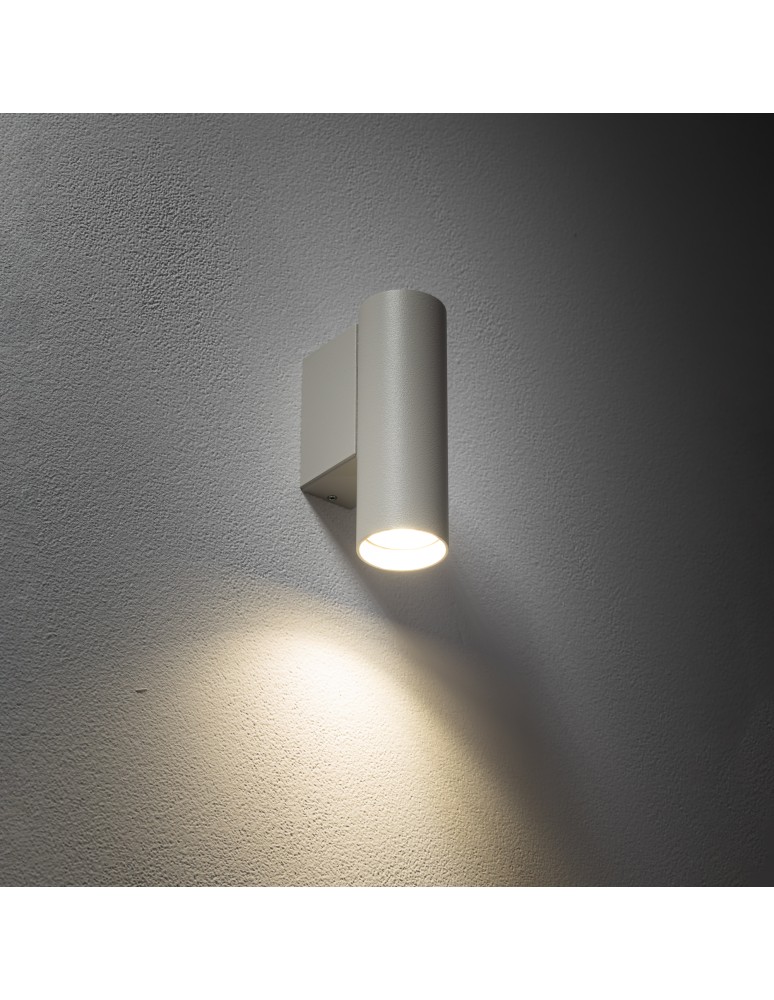 Tube wall lamps - Nowodvorski FOURTY WALL S Wall Wall lamp Max power 10W only LED GU10 R35 Grey 10888 - product kolory-swiatla.pl 2