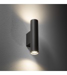 Tube wall lamps - Nowodvorski FOURTY WALL M Wall Wall lamp Max power 10W only LED GU10 R35 Grey 10891 - product 2