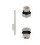 Tube wall lamps - Nowodvorski FOURTY WALL XL Wall Wall lamp Max power 10W only LED GU10 R35 Grey 10892 - product 5