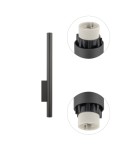 Tube wall lamps - Nowodvorski FOURTY WALL XL Wall Wall lamp Max power 10W only LED GU10 R35 Grey 10893 - product 5