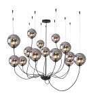 Pendant lamps - Azzardo CONFLUX 14 14xG9 Pendant Chrome/Black AZ2908 - product 1