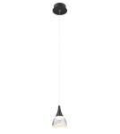 LED pendant lamps - Azzardo DALMATIA 1 BLACK 1xLED Pendant Black AZ2847 - product 1