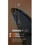 LED pendant lamps - Azzardo DALMATIA 1 BLACK 1xLED Pendant Black AZ2847 - product 3