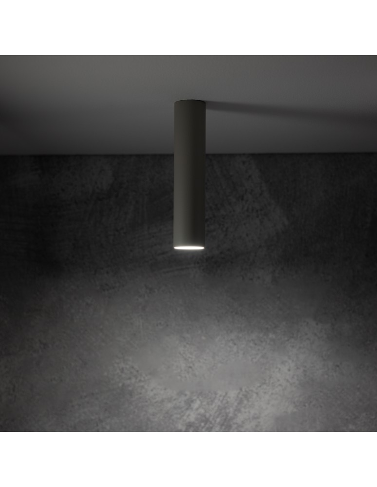 Round ceiling luminaires - Nowodvorski FOURTY S Spot Surface Mounted Max wattage 10W only LED GU10 R35 Grey 10883 - product kolory-swiatla.pl 2