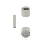 Round ceiling luminaires - Nowodvorski FOURTY S Spot Surface Mounted Max wattage 10W only LED GU10 R35 Grey 10883 - product 4