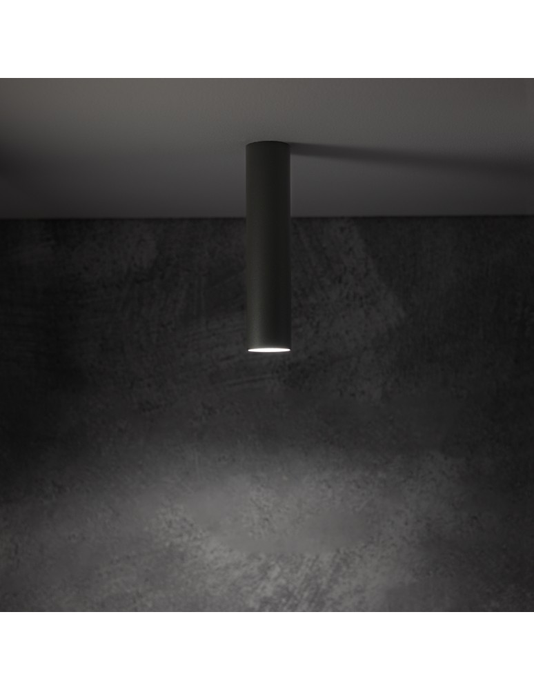 Round ceiling luminaires - Nowodvorski FOURTY S Spot Surface Mounted Max wattage 10W only LED GU10 R35 Grey 10884 - product kolory-swiatla.pl 2