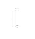 Round ceiling luminaires - Nowodvorski FOURTY S Spot Surface Mounted Max wattage 10W only LED GU10 R35 Grey 10884 - product 4