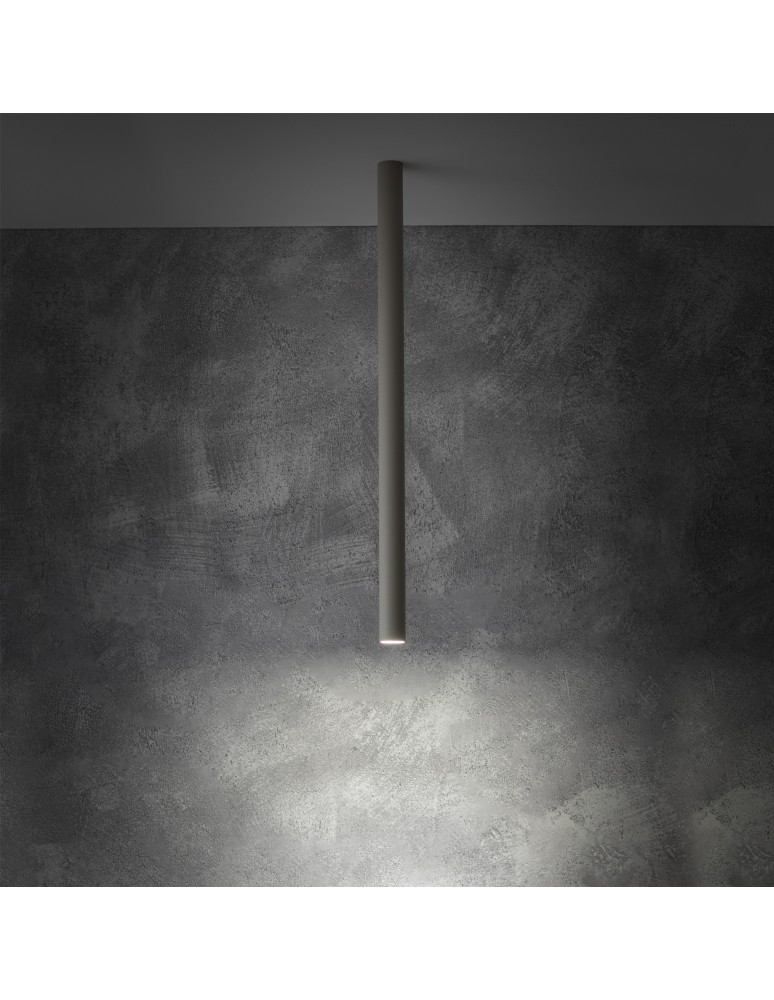 Round ceiling luminaires - Nowodvorski FOURTY M Spot Surface Mounted Max wattage 10W only LED GU10 R35 Grey 10886 - product kolory-swiatla.pl 2