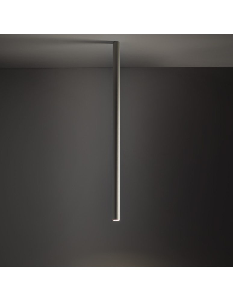 Round ceiling luminaires - Nowodvorski FOURTY L Spot Surface Mounted Max wattage 10W only LED GU10 R35 Grey 10895 - product kolory-swiatla.pl 2