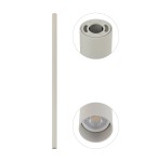 Round ceiling luminaires - Nowodvorski FOURTY XL Spot Surface Mounted Max wattage 10W only LED GU10 R35 Grey 10898 - product 5