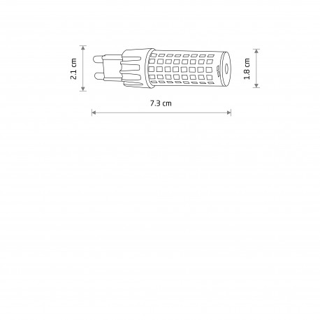 Nowodvorski BULB LED G9, 7W Źródła światła i akcesoria G9 Max moc 7W LED 4000K 10933