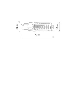 Nowodvorski BULB LED G9, 7W Light sources and accessories G9 Max power 7W LED 4000K 10933 - product 2