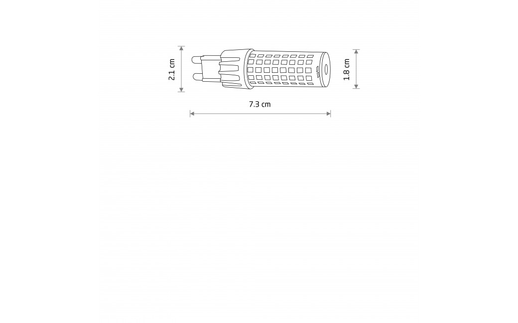 Nowodvorski BULB LED G9, 7W Źródła światła i akcesoria G9 Max moc 7W LED 4000K 10933