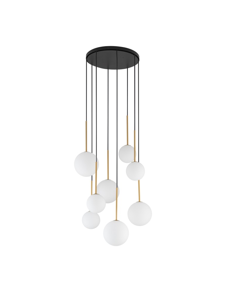 Pendant lamps spheres - Nowodvorski KARO Suspended Ceiling Max power 12W only LED G9 Black 10934 - product kolory-swiatla.pl 1