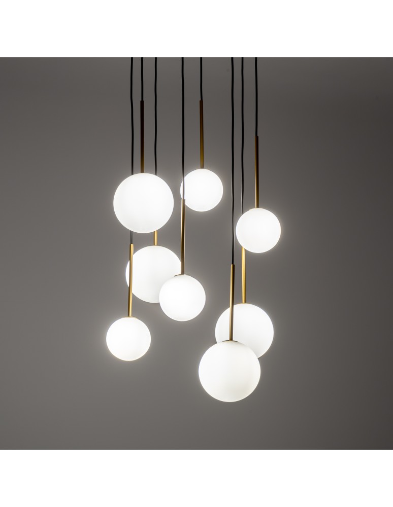 Pendant lamps spheres - Nowodvorski KARO Suspended Ceiling Max power 12W only LED G9 Black 10934 - product kolory-swiatla.pl 2