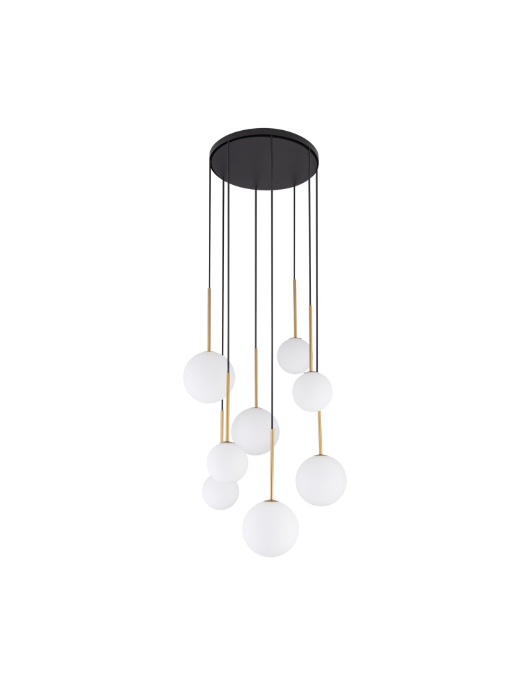 Pendant lamps spheres - Nowodvorski KARO Suspended Ceiling Max power 12W only LED G9 Black 10934 - product kolory-swiatla.pl 3