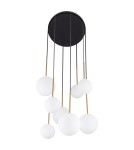 Pendant lamps spheres - Nowodvorski KARO Suspended Ceiling Max power 12W only LED G9 Black 10934 - product 4