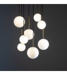 Pendant lamps spheres - Nowodvorski KARO Suspended Ceiling Max power 12W only LED G9 Black 10934 - product 6