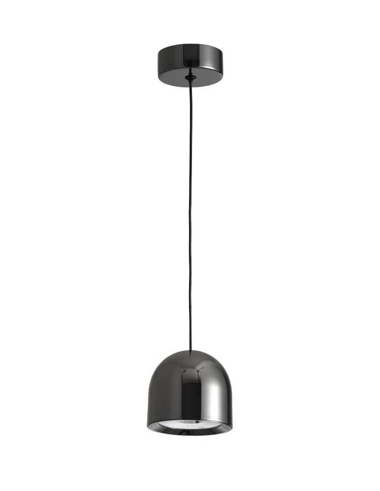 Single pendant lamps - YASKR Saila Pendant Lamp 1xLED black chrome PL0115-CB Black chrome - product kolory-swiatla.pl 1