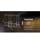 Geometric pendant lamps - Azzardo QUADRATUS BLACK 1xLED Pendant Black AZ2850 - product 4