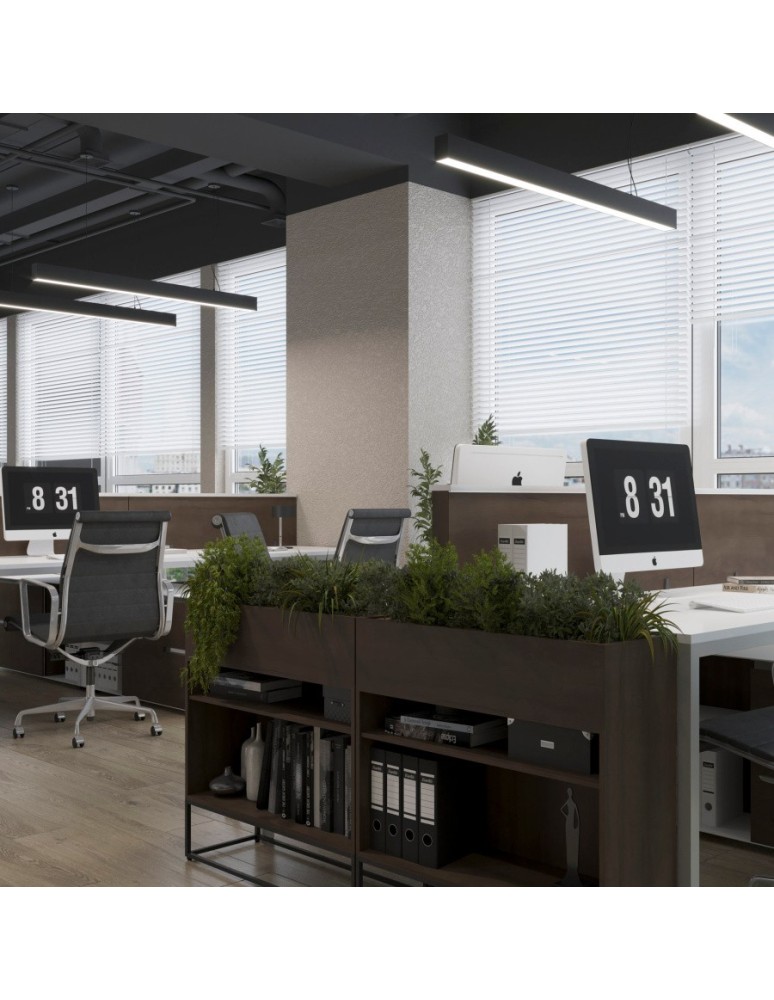 Pendant lamps over desk - YASKR Sigi VI LED Pendant Lamp black PL0131-BK   - product kolory-swiatla.pl 2