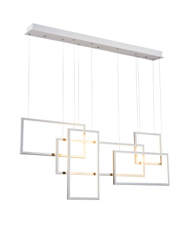 Azzardo QUADRATUS WHITE 1xLED Pendant White AZ2851