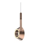 Single pendant lamps - YASKR Garta Gesture Controlled LED Pendant Lamp PL0147 Brushed Pink Gold. - product 2