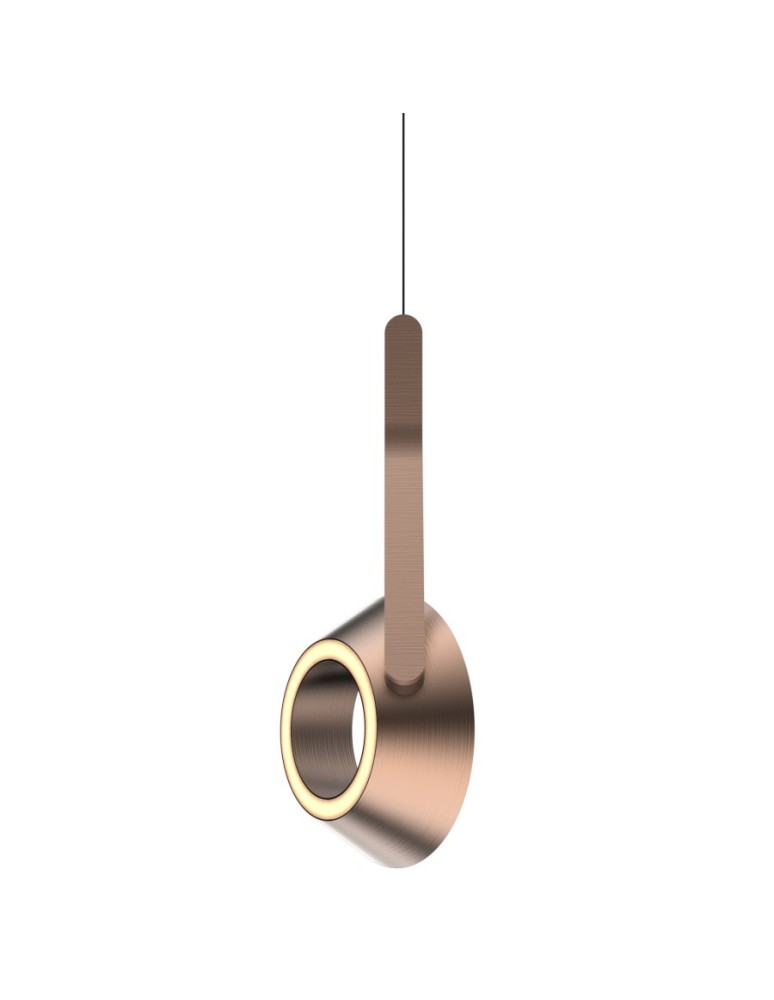 Single pendant lamps - YASKR Garta Gesture Controlled LED Pendant Lamp PL0147 Brushed Pink Gold. - product kolory-swiatla.pl 2