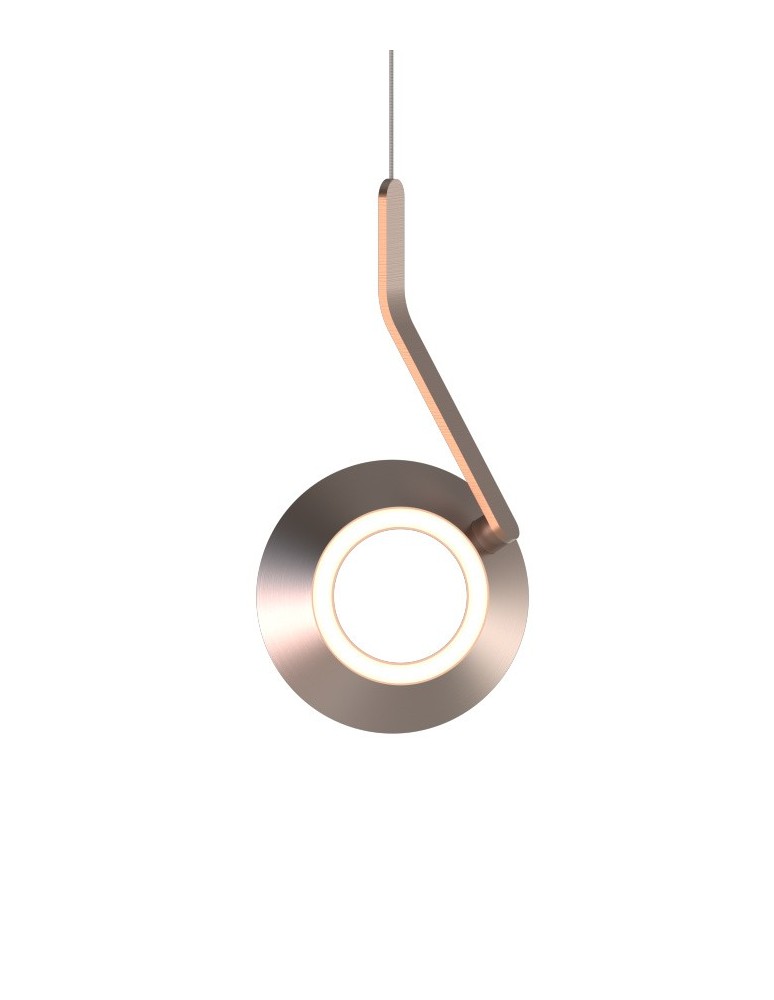 Single pendant lamps - YASKR Garta Gesture Controlled LED Pendant Lamp PL0147 Brushed Pink Gold. - product kolory-swiatla.pl 5