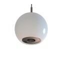 Single pendant lamps - YASKR Iliso Pendant Lamp 1xLED black PL0148 White Glass, Black - product 2