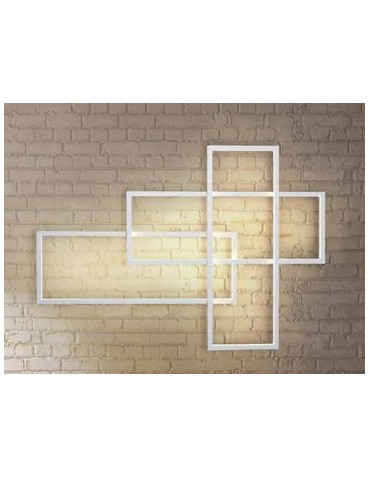 Azzardo QUADRATUS WALL WHITE 1xLED Ścienna Biały AZ2993 - produkt 2