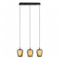 YASKR Lampa Wisząca Keso 3xLED czarna PL0141-3 Czarny
