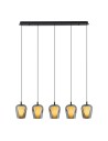 YASKR Keso Pendant Lamp 5xLED black PL0141-5 Black