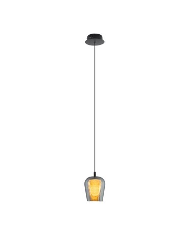 YASKR Lampa Wisząca Keso 1xLED czarna PL0141-1  Czarny