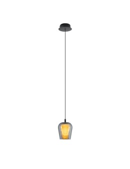 YASKR Lampa Wisząca Keso 1xLED czarna PL0141-1 Czarny